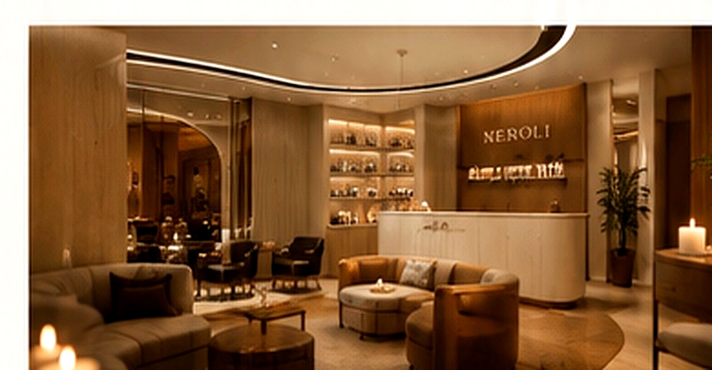 Neroli luxury salon and spa interior in Gulberg Lahore